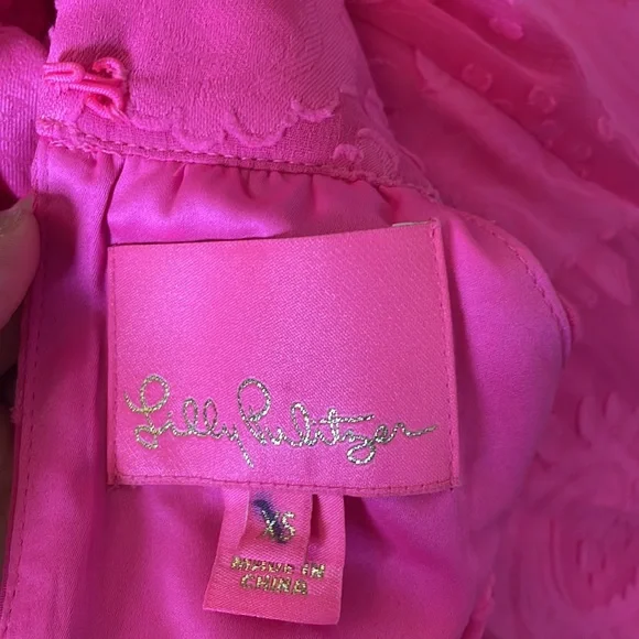 LILLY PULITZER hot pink dress Kristine Halter - Picture 9 of 10